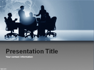 Besprechung Präsentationsvorlage Besprechung Präsentationsvorlage