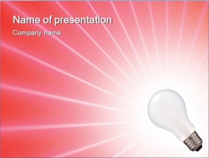 Glühbirne Präsentationsvorlage