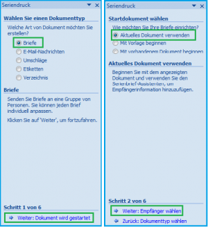 Schritt 1 und 2 Schritt 1 und 2