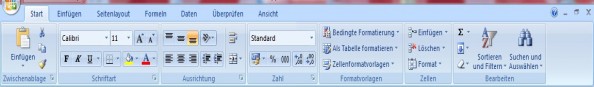 Excel Multifunktionsleiste Excel Multifunktionsleiste