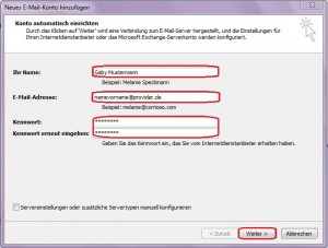 Informationseingabe
