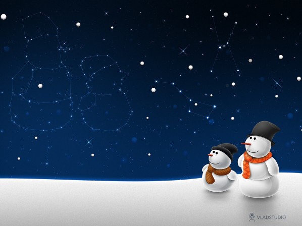 Schneemann Hintergrundbild