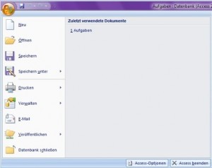 Access Menü Access Menü