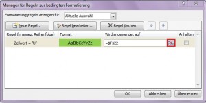 Formatierungsbereich auswählen Formatierungsbereich auswählen