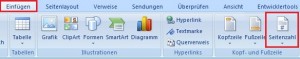 Seitenzahl einfügen Seitenzahl einfügen