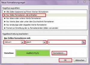 Zelle formatieren Zelle formatieren