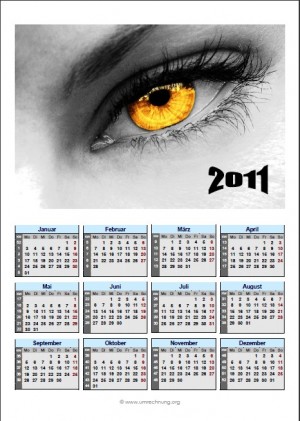Auge Jahreskalender 2011