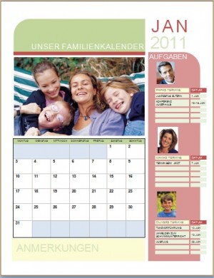 Foto Familienkalender 2011