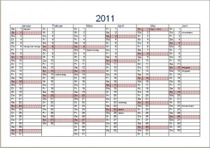 Jahreskalender 2011