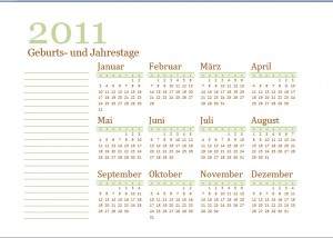 Kalender 2011