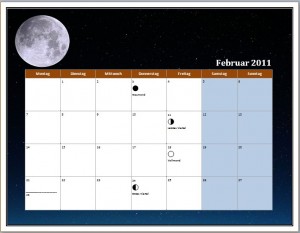Mondkalender 2011