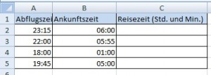 Reisezeit Reisezeit