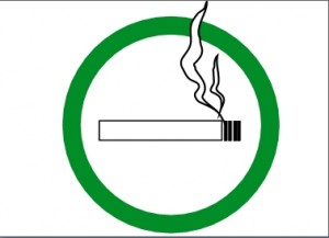 Rauchen erlaubt Schild