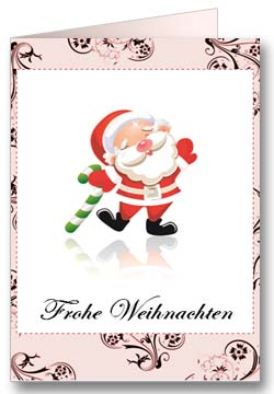 Kleiner Weihnachtsmann Weihnachtsgrußkarte