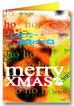 Merry Christmas Weihnachtsgrußkarte