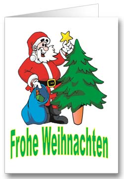 Weihnachtsmann Weihnachtsgrußkarte