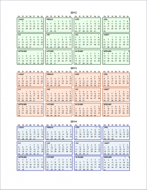 Schulkalender Vorlagen 2012 / 2013 - Office-Lernen.com - Page 2 of 2