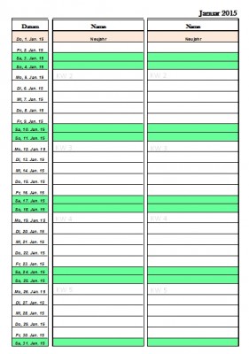 Kostenlose Kalendervorlagen 2015 - Office-Lernen.com - Seite 2 von 2
