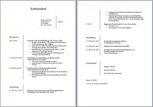 Lebenslauf Muster Lebenslauf Muster