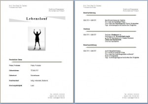 Lebenslauf Vorlage Lebenslauf Vorlage