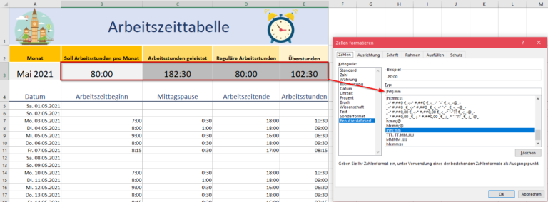 Arbeitszeiten Mit Excel Berechnen Office Lernen