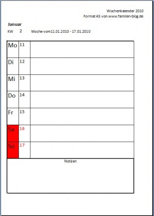 Wochenkalender
