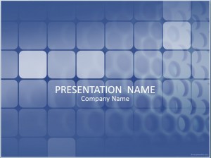 Blaue Präsentationsvorlage