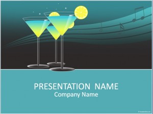 Cocktail Präsentationsvorlage