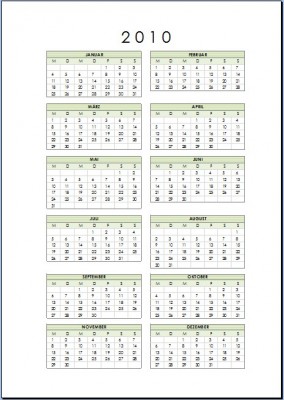 Julianischer Kalender 2010