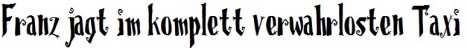 Word Schriftart