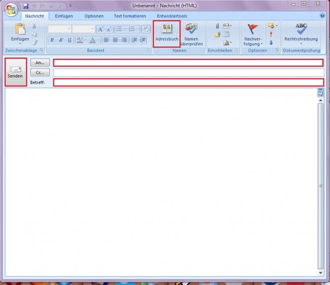 Verfassen und Senden von E-Mails - Office-Lernen.com