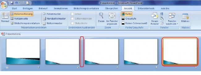 Powerpoint Präsentationsfolie Verschieben Office 2850