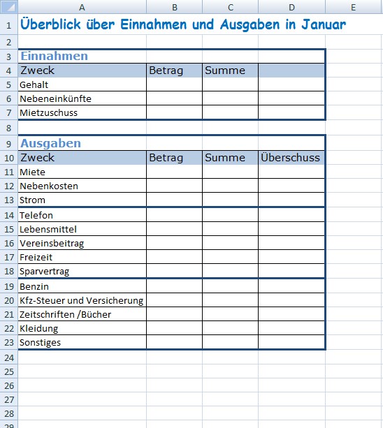 Meine Fertige Tabelle Office Lernen Com