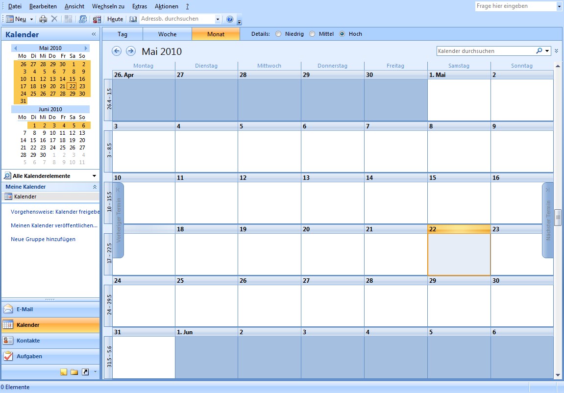 Kalender Outlook.com Drucken 