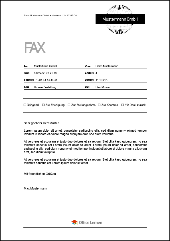 Fax Professionell Office Lernen Com