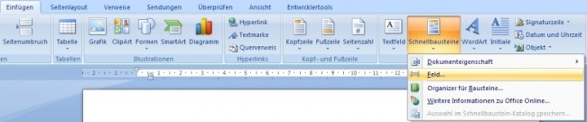 Schnellbausteine aktivieren