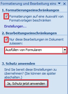 Word Formular Erstellen Schützen Und Bearbeiten Office Lernencom