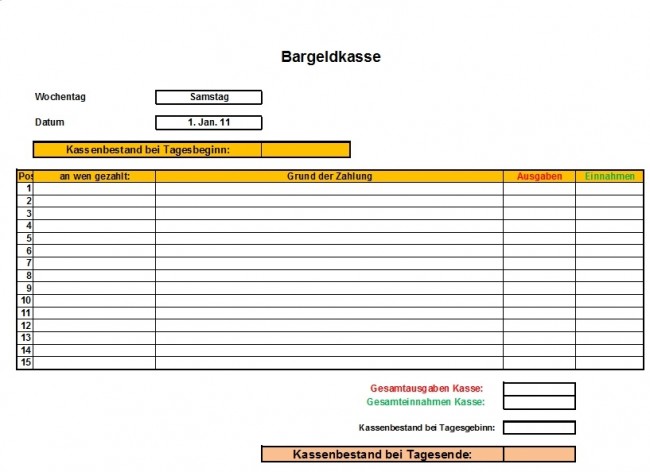 Bargeldkasse
