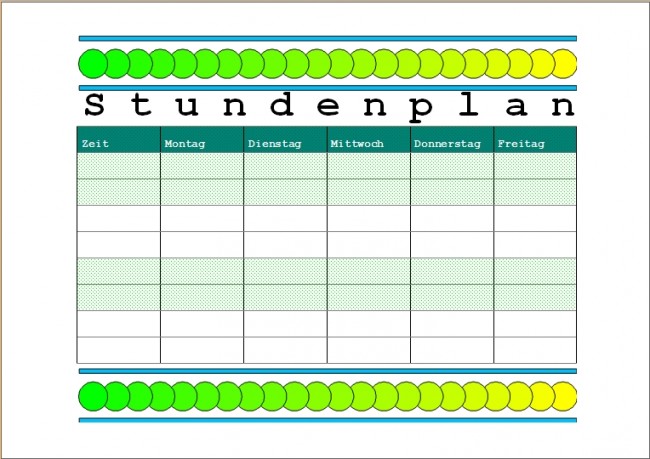 Stundenplan 6