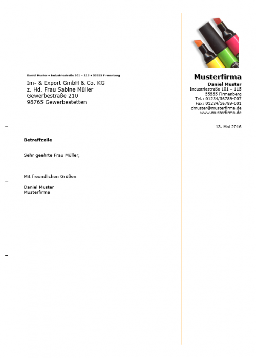 Briefkopf geschäftlich 06
