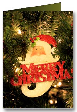 Merry Xmas Weihnachtsgrußkarte - Office-Lernen.com
