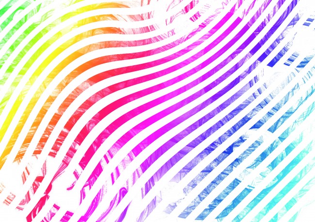Buntes Geschenkpapier Muster mit diagonalen Regenbogenstreifen zum Ausdrucken