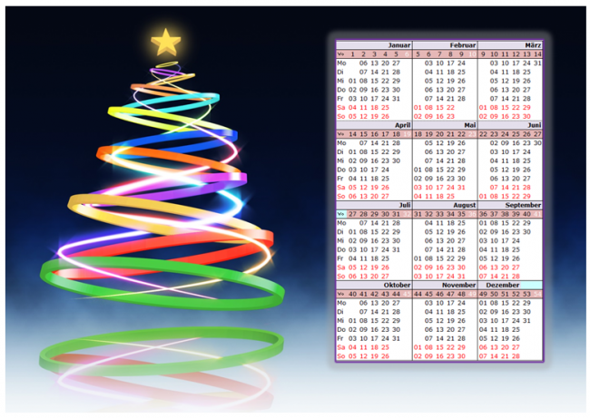 Tannenbaum Weihnachtskalender 2014