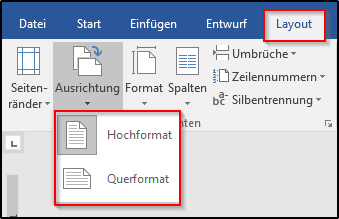 Wie Kann Ich In Word Eine Seite In Das Querformat Drehen Office Lernen Com