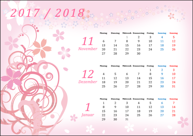 Schulkalender 2017-2018