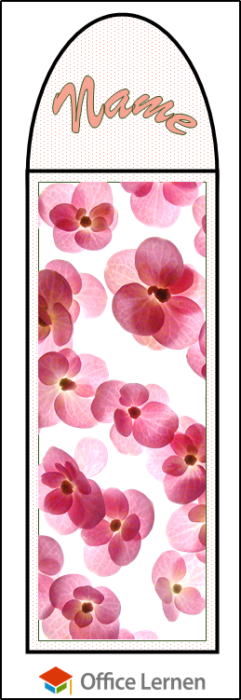 Lesezeichen Blumen