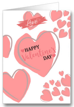 Valentinstagkarte Happy Valentinesday
