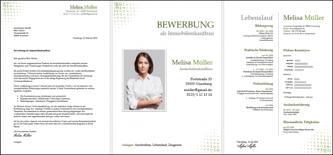 Design Bewerbungsvorlage Modern
