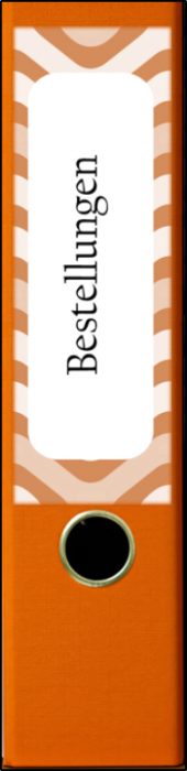 Ordnerrücken Breit Orange