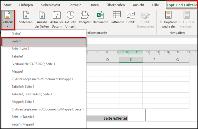 42+ Excel kopfzeile bild einfuegen , Excel Kopf und Fußzeile einfügen und bearbeiten